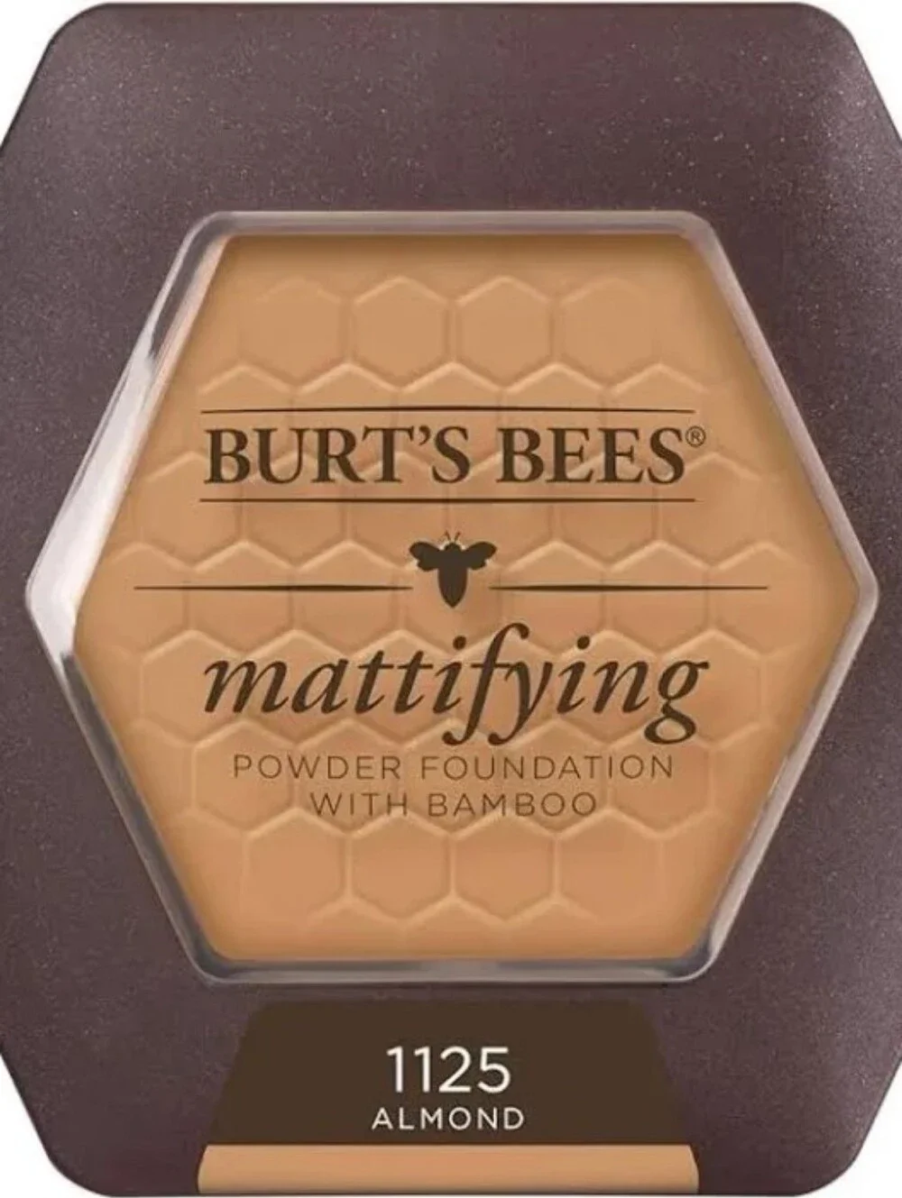 #1125 ALMOND Burts Bees DISCONT. Mattifying Powder Foundation NWOTag